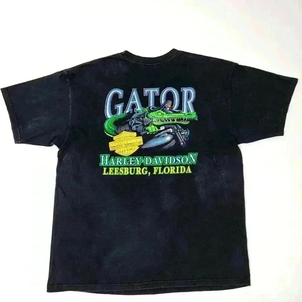 Vintage 2003 Y2K Harley-Davidson Daytona Bike Week Gator Tee Shirt - XXL - Picture 3 of 5
